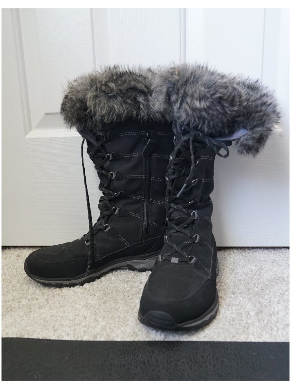 Eddie Bauer Women's Solstice 2.0 Waterproof Winter Boots Black Like New Size 9